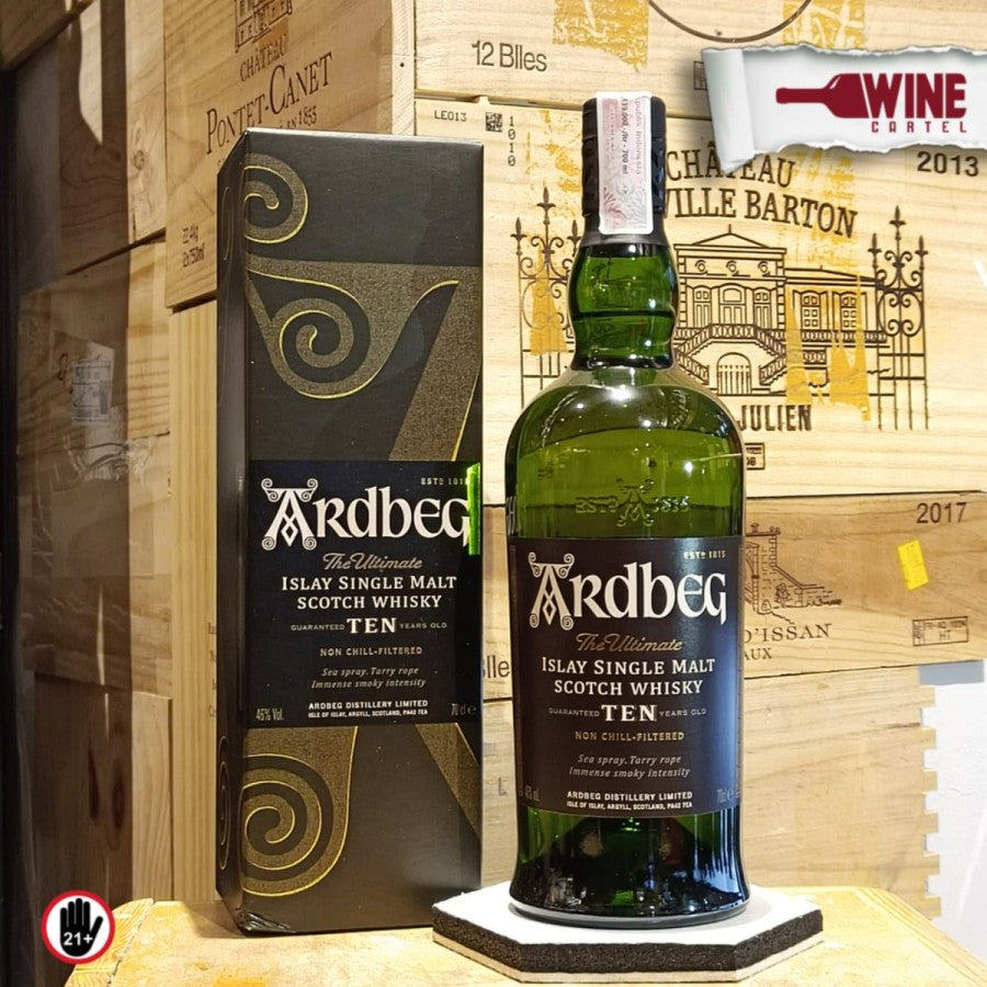 ARDBEG TEN (10) Years Old Islay Single Malt Scotch 700mL