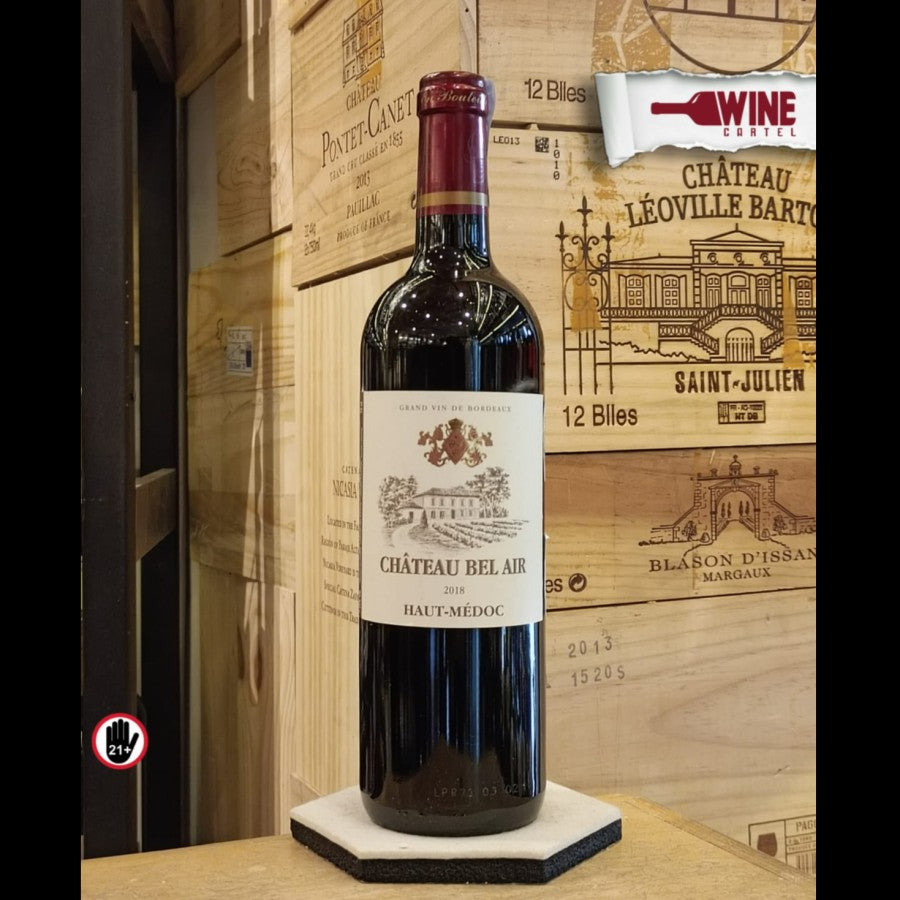 RED WINE Chateau Bel Air Haut Medoc 750ml FRANCE