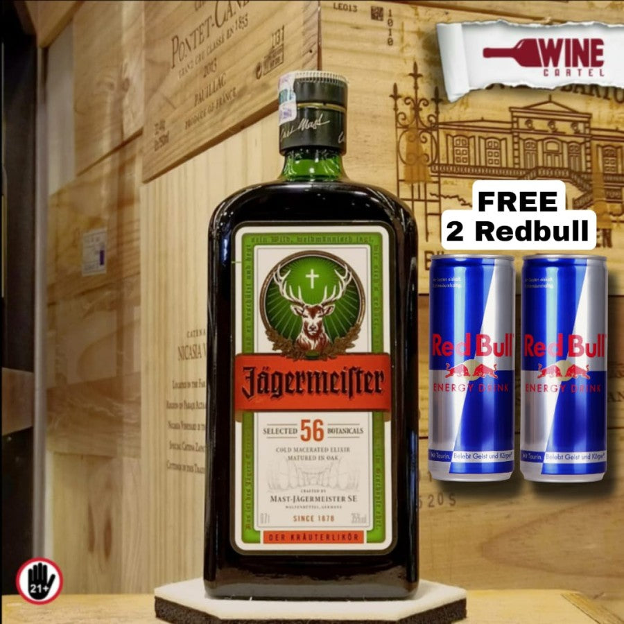 LIQUOR Jagermeister Liquor 56 Original 700 ml FREE 2 REDBULL !! UK