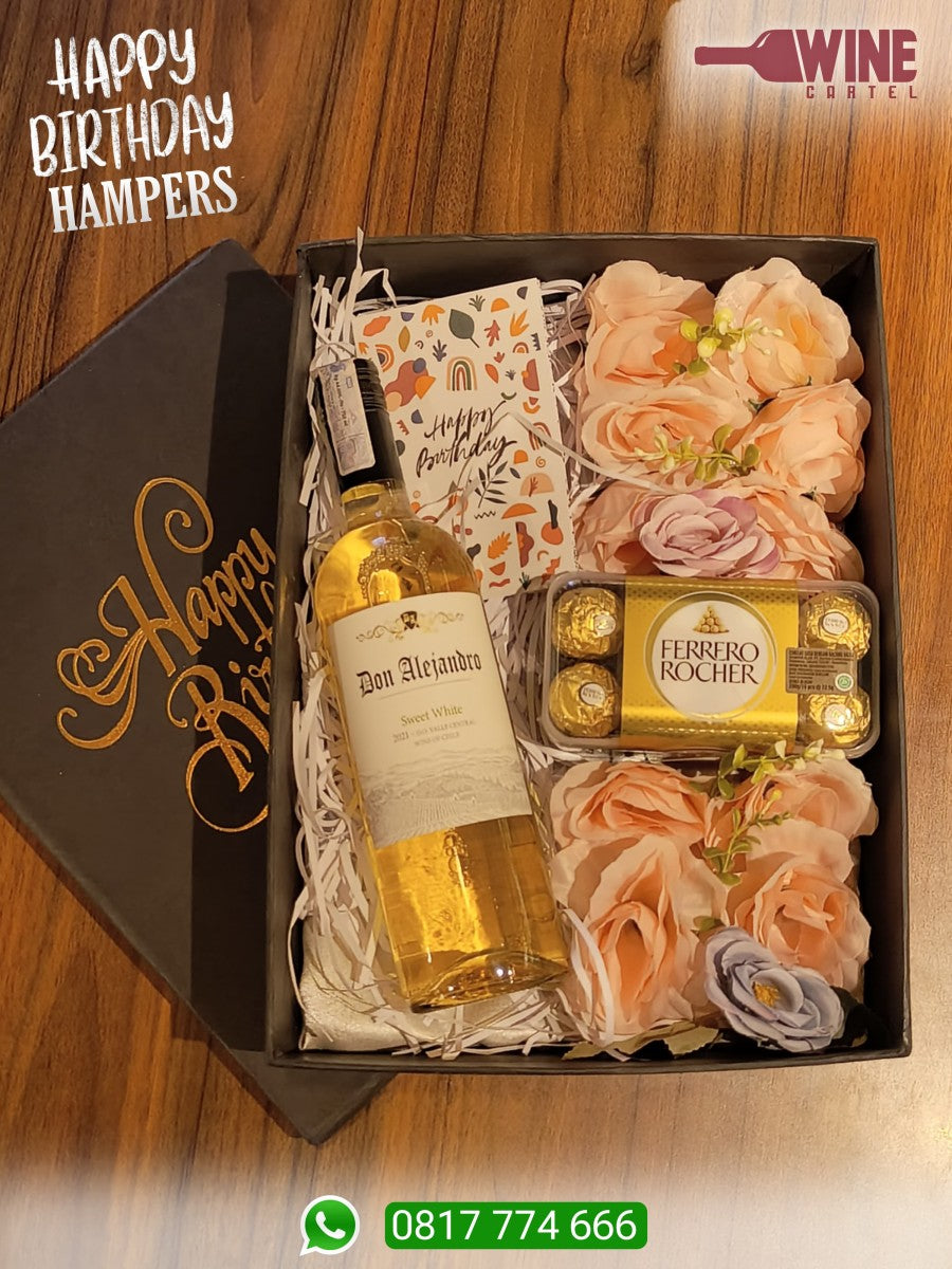 SPECIAL BIRTHDAY HAMPERS WHITE WINE Don Alejandro - Sweet White Wine 750mL CHILE