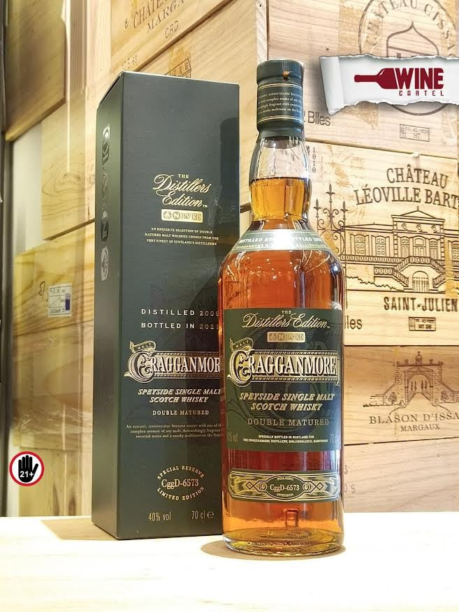 WHISKY Cragganmore Double Matured Speyside Single Malt Scotch 700mL SCOTLAND