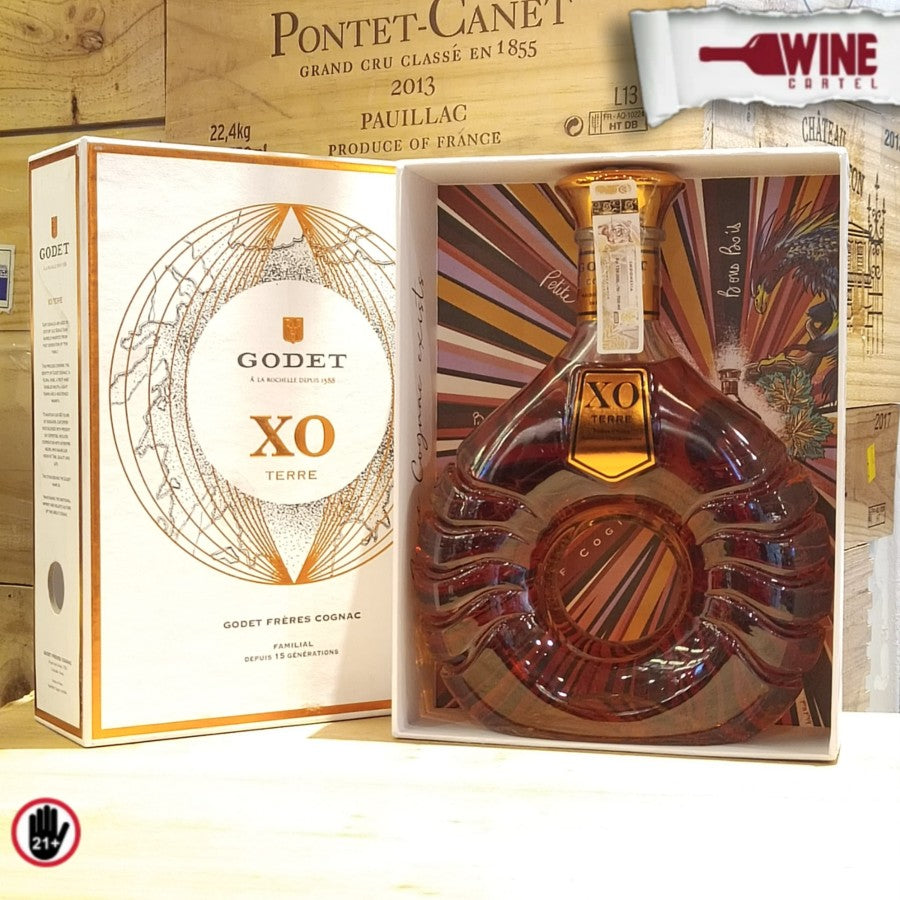 COGNAC Godet XO Terre - Prestige Cognac 700mL FRANCE