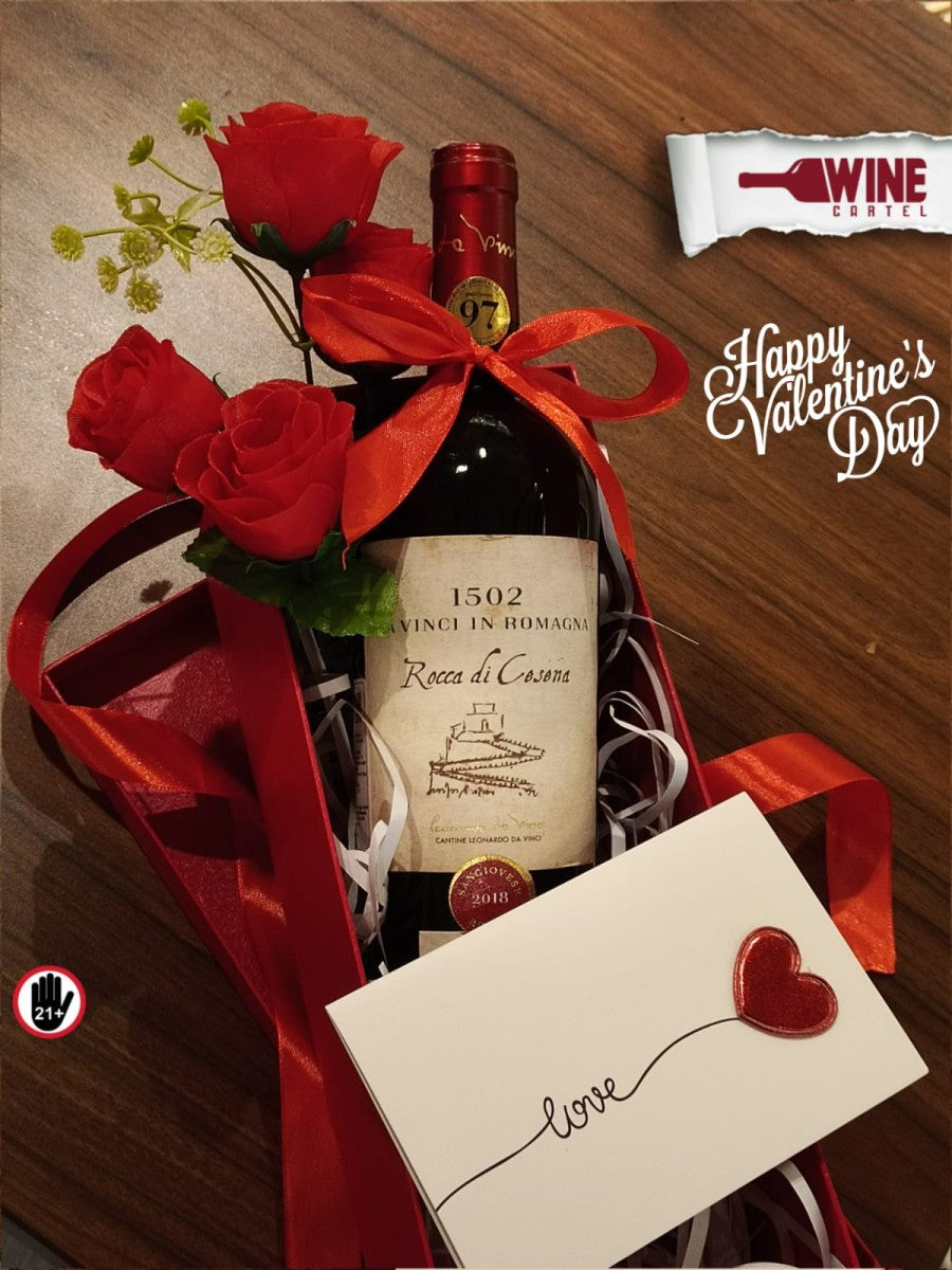 Valentine Hampers Wine Gift Leonardo Da Vinci 1502 In Romagna Rocca ITALY