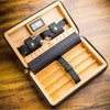 Cohiba Traver Case Bag Humidor BOX Leather Wood Pocket Yellow Black Cigar Set Torch Cutter Hygrometer Digital CIGARS Cerutu Cuban Cigar