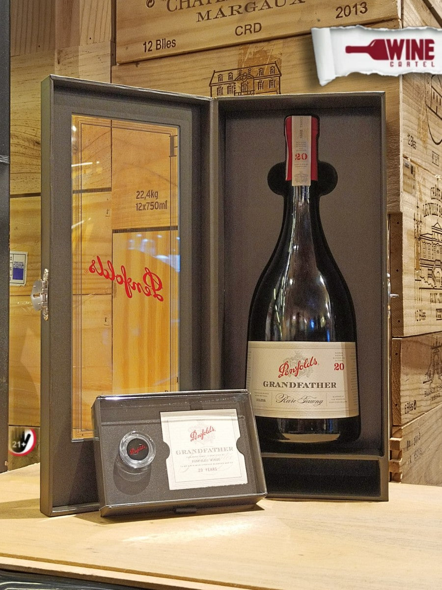 RED WINE Penfolds Grandfather Rare Tawny 20 YO Sweet Wine 750mL BOX  AUSTRALIA