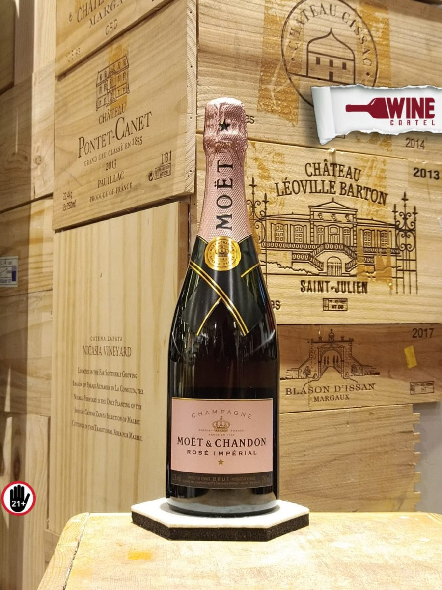 CHAMPAGNE Moet & Chandon Champagne ROSE IMPERIAL Brut 750mL FRANCE