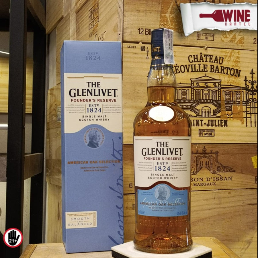 WHISKY The Glenlivet 1824 Founders Reserve Single Malt Scotch Whisky