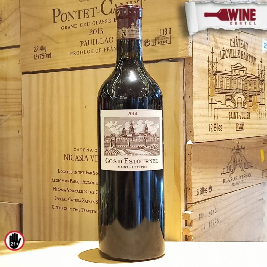 RED WINE 2014 Chateau Saint-Estephe Cos d'Estournel 750mL PREMIUM FRANCE