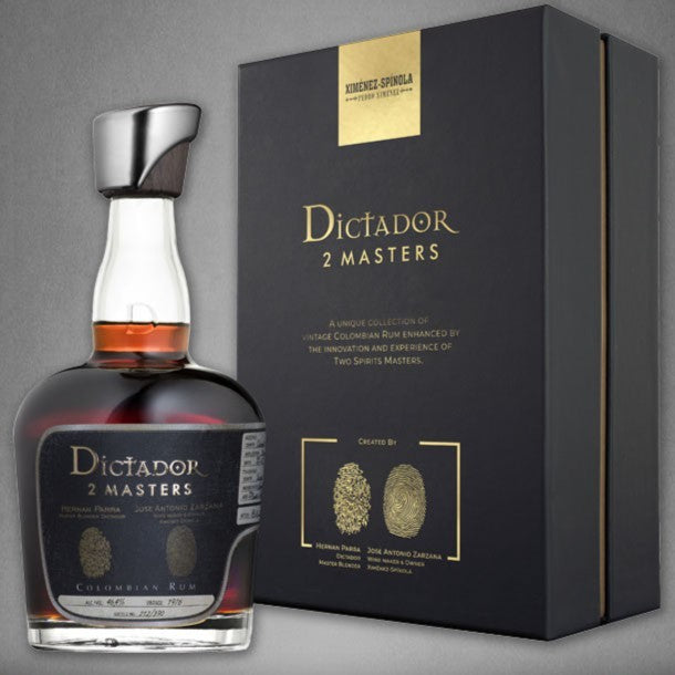 RUM Dictador - 2 Masters Ximenez Spinola Rum - 1978 - 700ml COLOMBIA