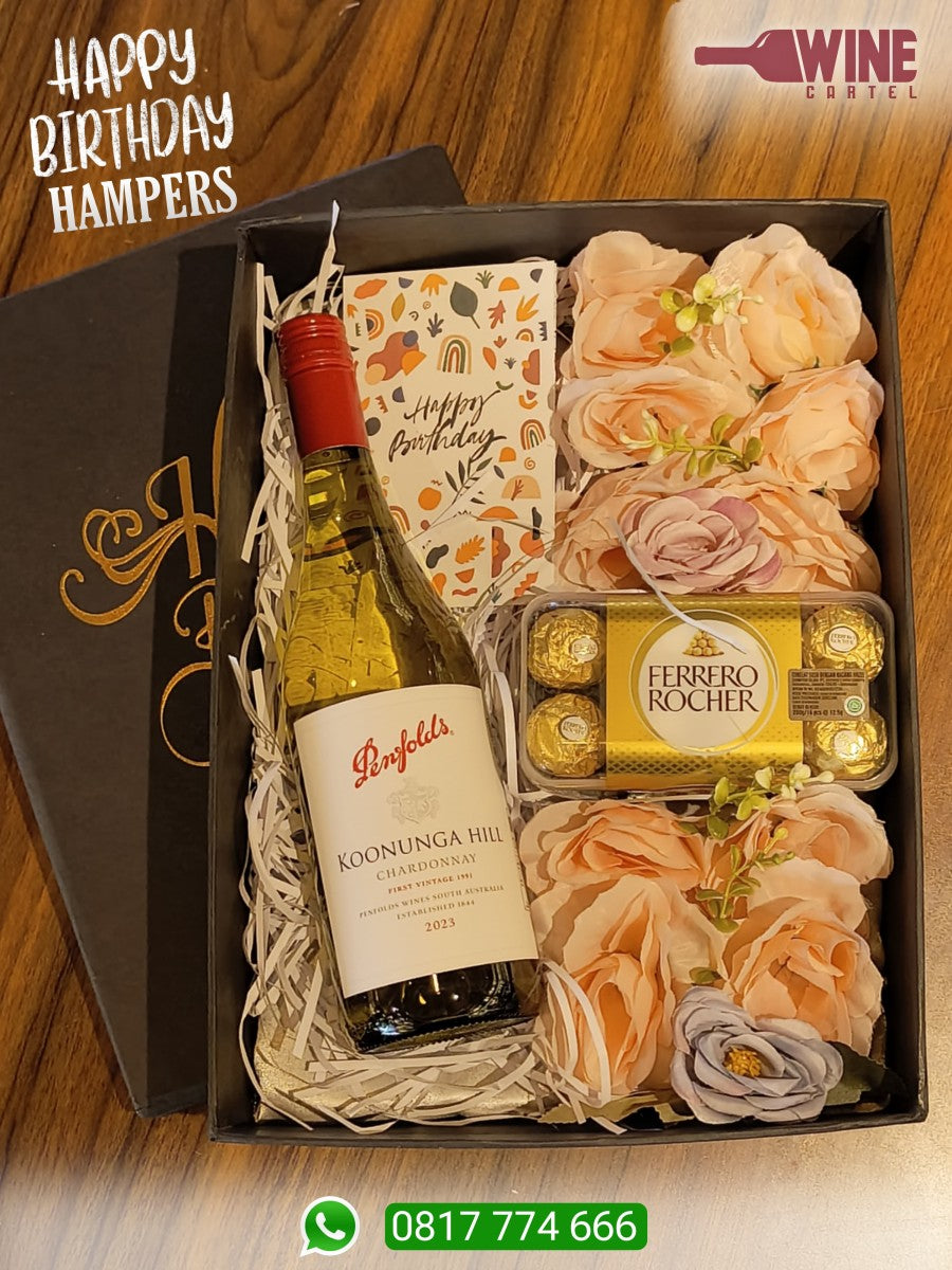 SPECIAL BIRTHDAY HAMPERS WHITE WINE Penfolds / Penfold Koonunga Hill Chardonnay 750mL AUSTRALIA