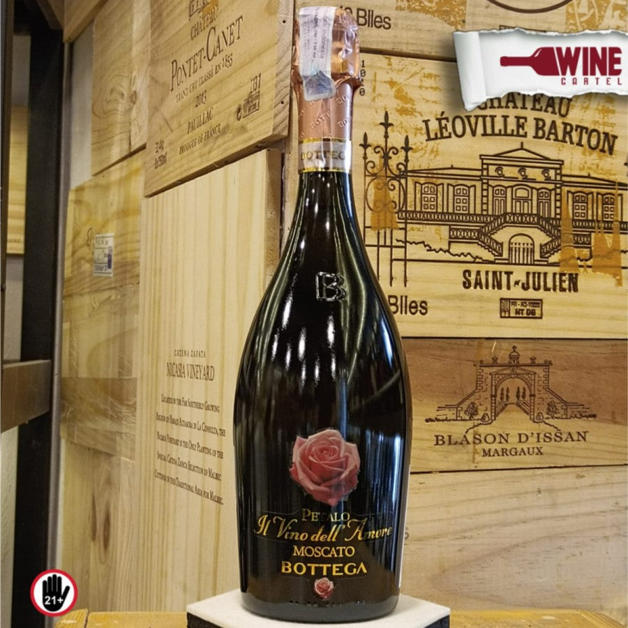 SPARKLING WINE Bottega Il Vino Dellamore Petalo Moscato 750mL ITALY