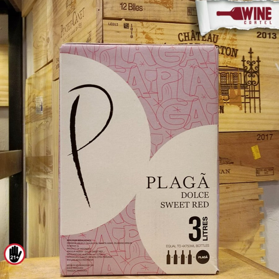 RED WINE SWEET Plaga Wine Cask Dolce Sweet Red 3L / 3000mL